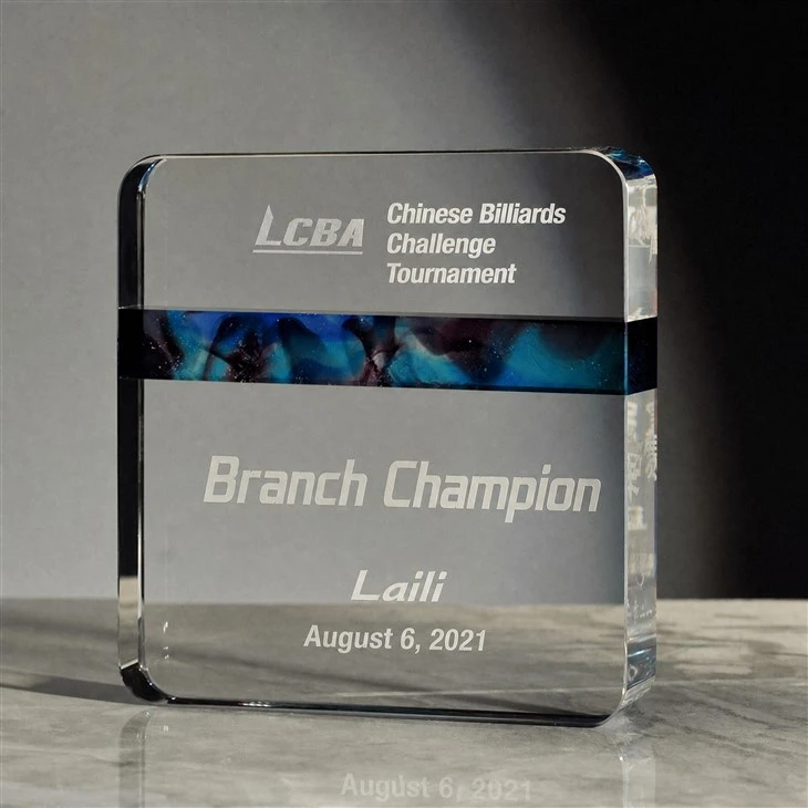 Transparent Multi-shaped Crystal Trophy