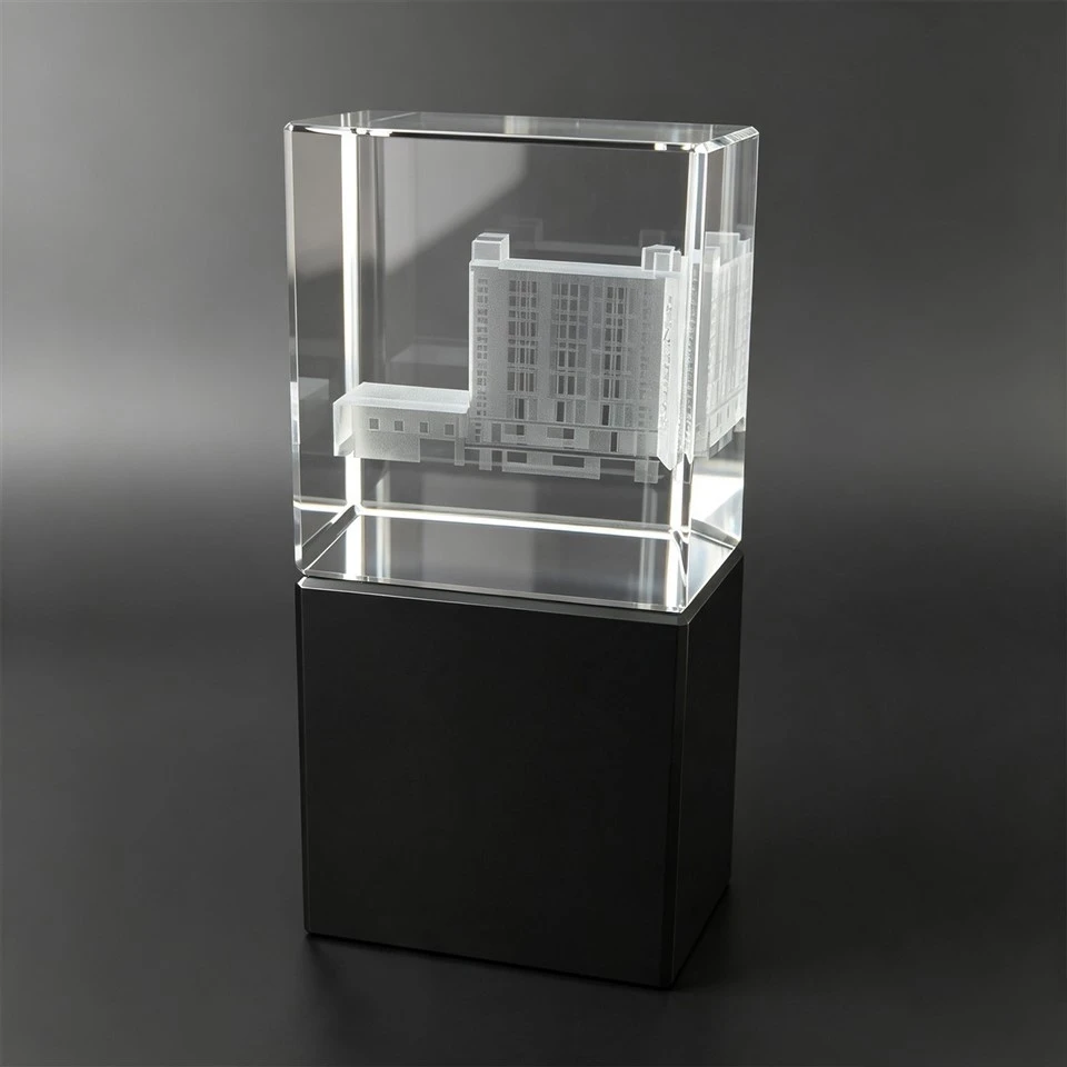 Tower Model Black Pedestal Crystal Cube high quality